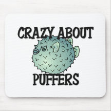 Crazy About Puffers Mouse Mats