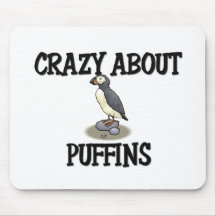 Crazy About Puffins Mouse Mat