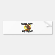 Crazy About Red Pandas Bumper Stickers