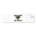 Crazy About Sea Turtles bumper stickers