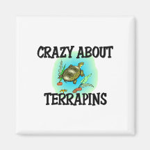 Crazy About Terrapins Fridge Magnet