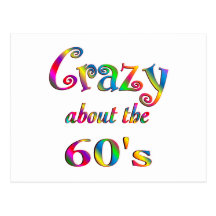 Crazy About The 60s Post Cards