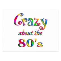 Crazy About The 80s Post Cards