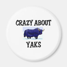 Crazy About Yaks Magnet