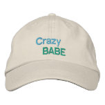 CRAZY BABE cap embroidered hats