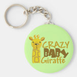 Crazy Baby Giraffe Keychain