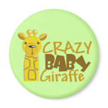 Crazy Baby Giraffe Magnet