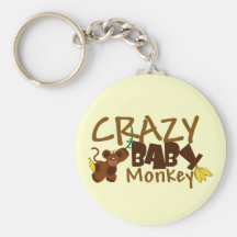 Crazy Baby Monkey Key Chains
