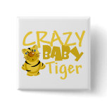 Crazy Baby Tiger buttons