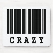 crazy barcode design mousemats