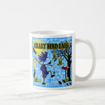 Crazy Bird Lady Design Coffee Mug