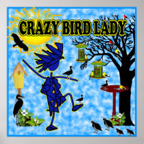 Crazy Bird Lady Design