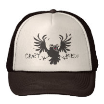 Crazy  Bird! Raven Hat