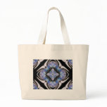 Crazy Blue Abstract Tote Bag