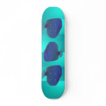Crazy Blue Fish Skateboard