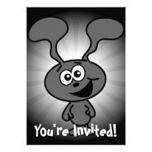 Crazy Bunny Personalised Announcement
