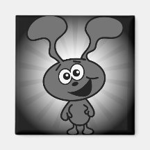 Crazy Bunny Refrigerator Magnets