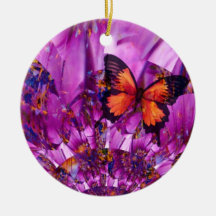 Crazy Butterfly Wings Christmas Tree Ornament