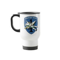 Crazy Cat Aviation 1 Coffee Mugs