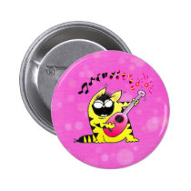 Crazy Cat Guitarist buttons