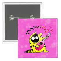 Crazy Cat Guitarist buttons