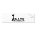 Crazy Cat Lady bumper stickers