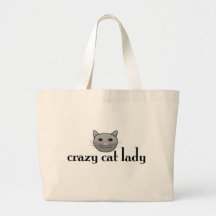 Crazy Cat Lady Canvas Bags