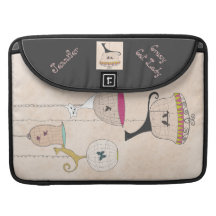 Crazy Cat Lady Cats n Birdcages MacBook Sleeve Sleeve For MacBooks
