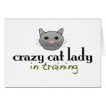 Crazy cat lady in training cards