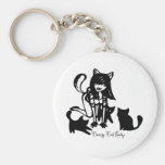 Crazy Cat Lady Keychain