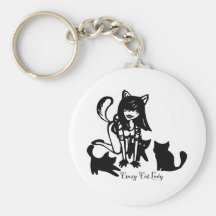 Crazy Cat Lady Keychain