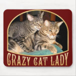 Crazy Cat Lady mousepads