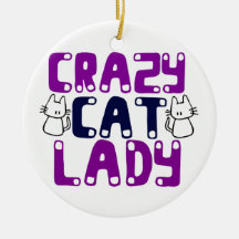 Crazy Cat Lady Ornaments
