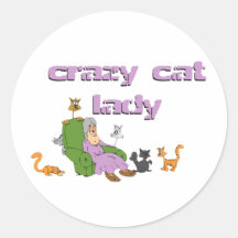Crazy Cat Lady Stickers