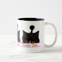 CRAZY CATS COFFEE MUGS