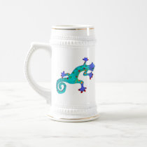 Crazy Colourful Lizard Coffee Mugs