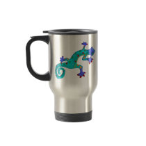 Crazy Colourful Lizard Coffee Mugs