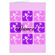 Crazy cool dance card