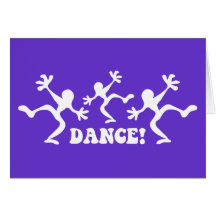 Crazy Dancers Dancing Greeting Cards