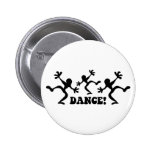 Crazy Dancers Dancing Pinback Button