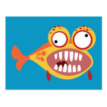Crazy Fish Postcards