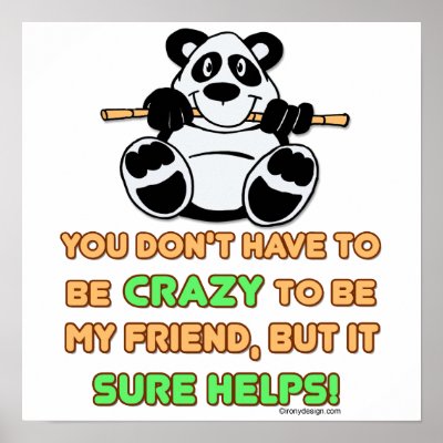Crazy Friends Poster by ironydesign