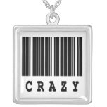 crazy funny barcode design pendant