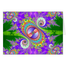 crazy garden 2 greeting card