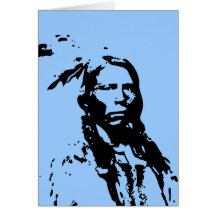 Crazy Horse Native American Greeting Card