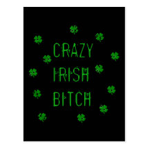 Crazy Irish B***** Postcards