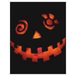 Crazy Jack O Lantern Pumpkin Face Orange flyers