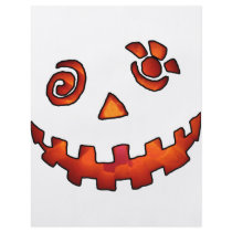 Crazy Jack O Lantern Pumpkin Face Orange