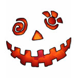 Crazy Jack O Lantern Pumpkin Face Orange t-shirts