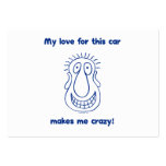 Crazy Love For Cars business cards